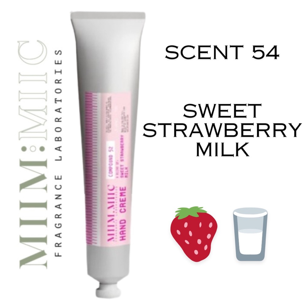 NEW Miim Miic No 52 Sweet Strawberry Milk Hand Creme